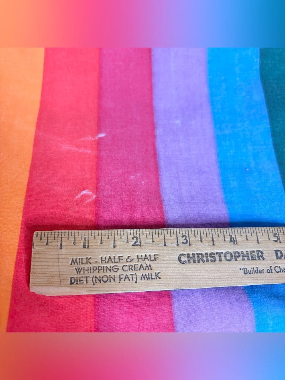 70s Rainbow Fitted Queen Sheet *As Is*